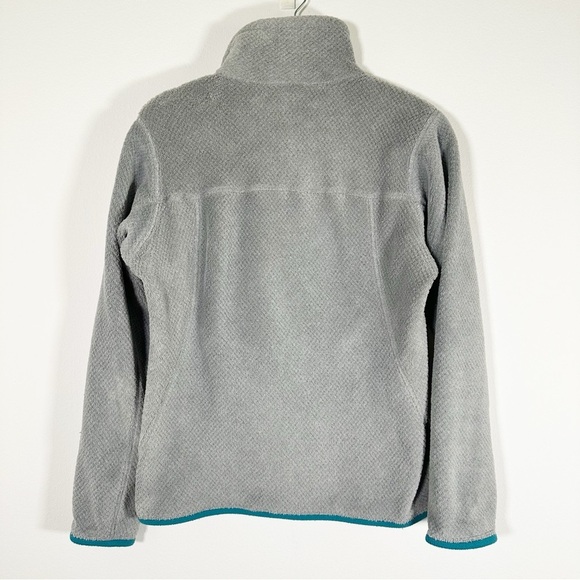 Patagonia Re-Tool Snap-T Better Fleece Pullover Sweater Grey and Teal Size XS - Picture 2 of 8